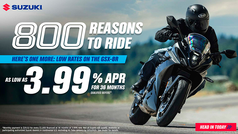 Suzuki US - 800 REASONS TO RIDE - GSX-8R at ATVs and More