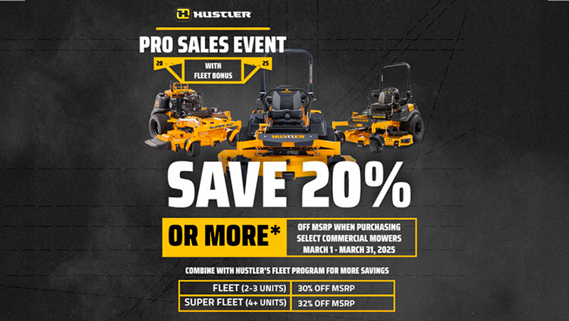 Hustler - Pro Sales Event + Fleet Bonus at ATVs and More