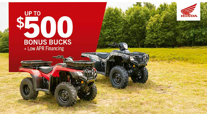 Honda US - Bonus Bucks ATV at Shift Digital - Website Access - Metric