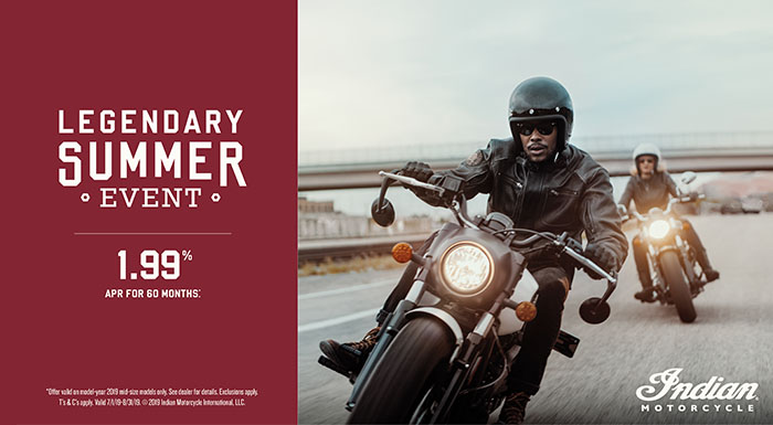 Promotional Financing & Trade-In Offers - 2019 Scout Family at Brenny's Motorcycle Clinic, Bettendorf, IA 52722