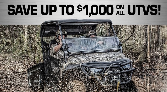SAVE UP TO $1000 ON ALL MAHINDRA UTV'S at Thornton's Motorcycle - Versailles, IN