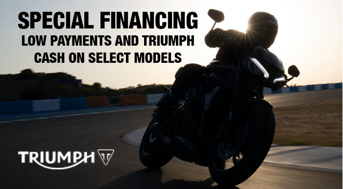 Triumph Featured Offers at Got Gear Motorsports