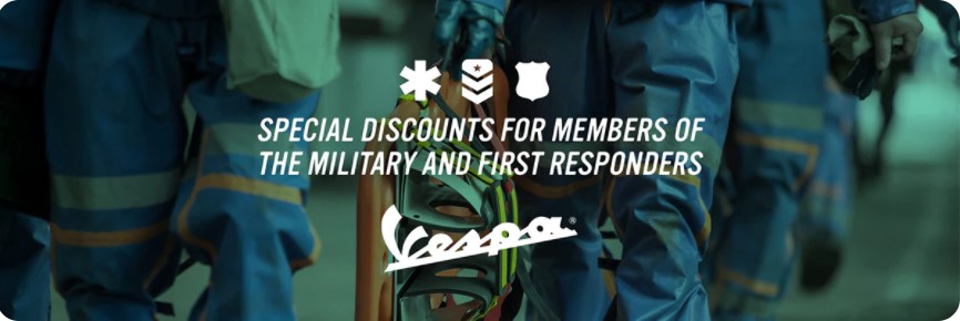 Vespa Military & First Responders Discount at Powersports St. Augustine