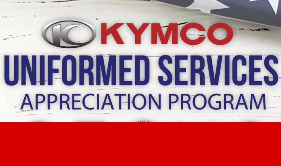 KYMCO Uniformed Services Appreciation Program at Leisure Time Powersports - Bradford