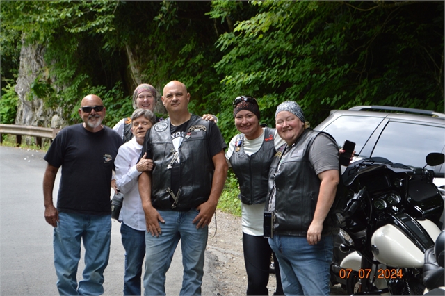 2024 July 7 Chasing Waterfalls Ride p at Smoky Mountain HOG