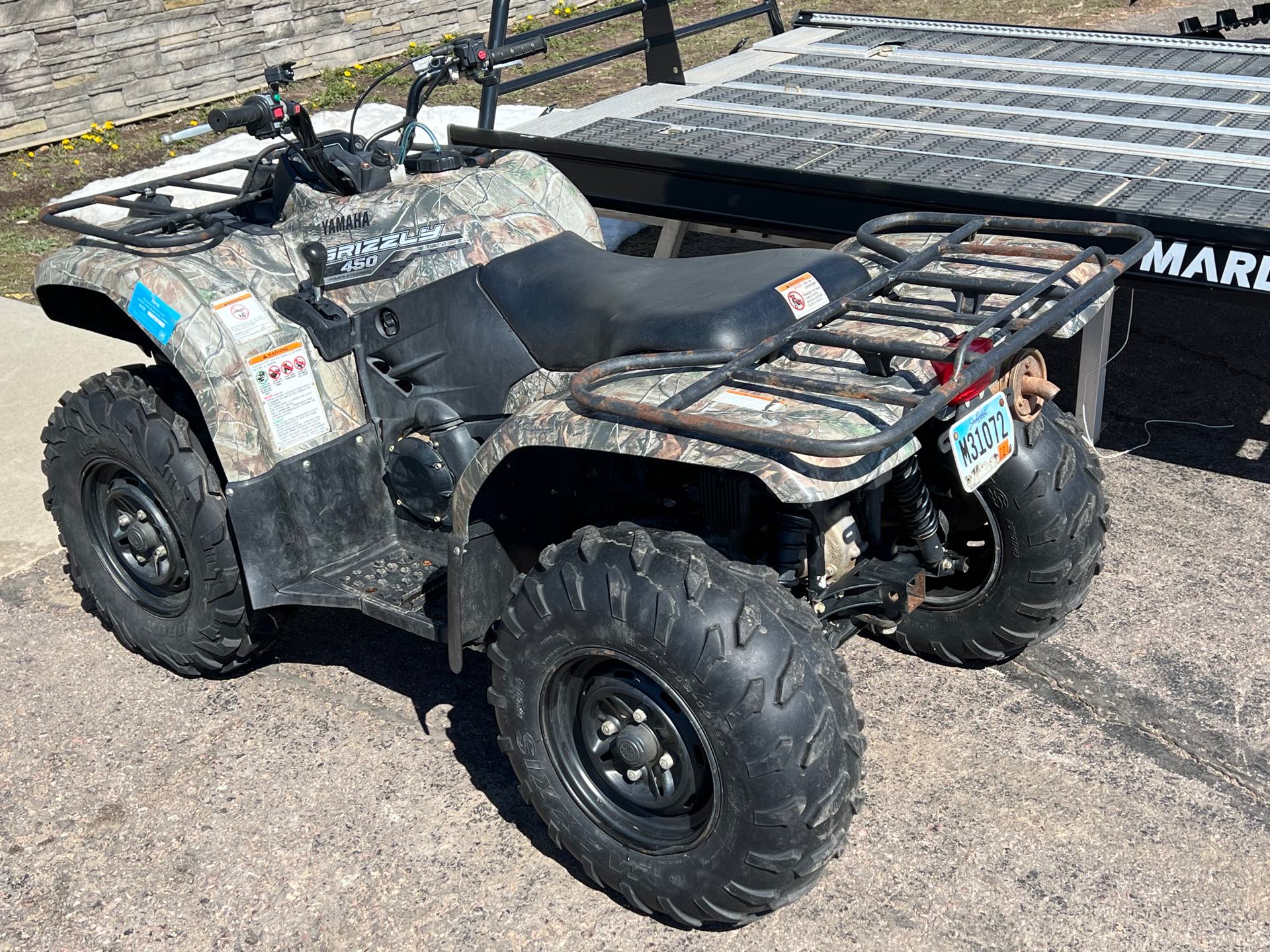 2014 Yamaha Grizzly 450 Auto 4x4 EPS at Interlakes Sport Center