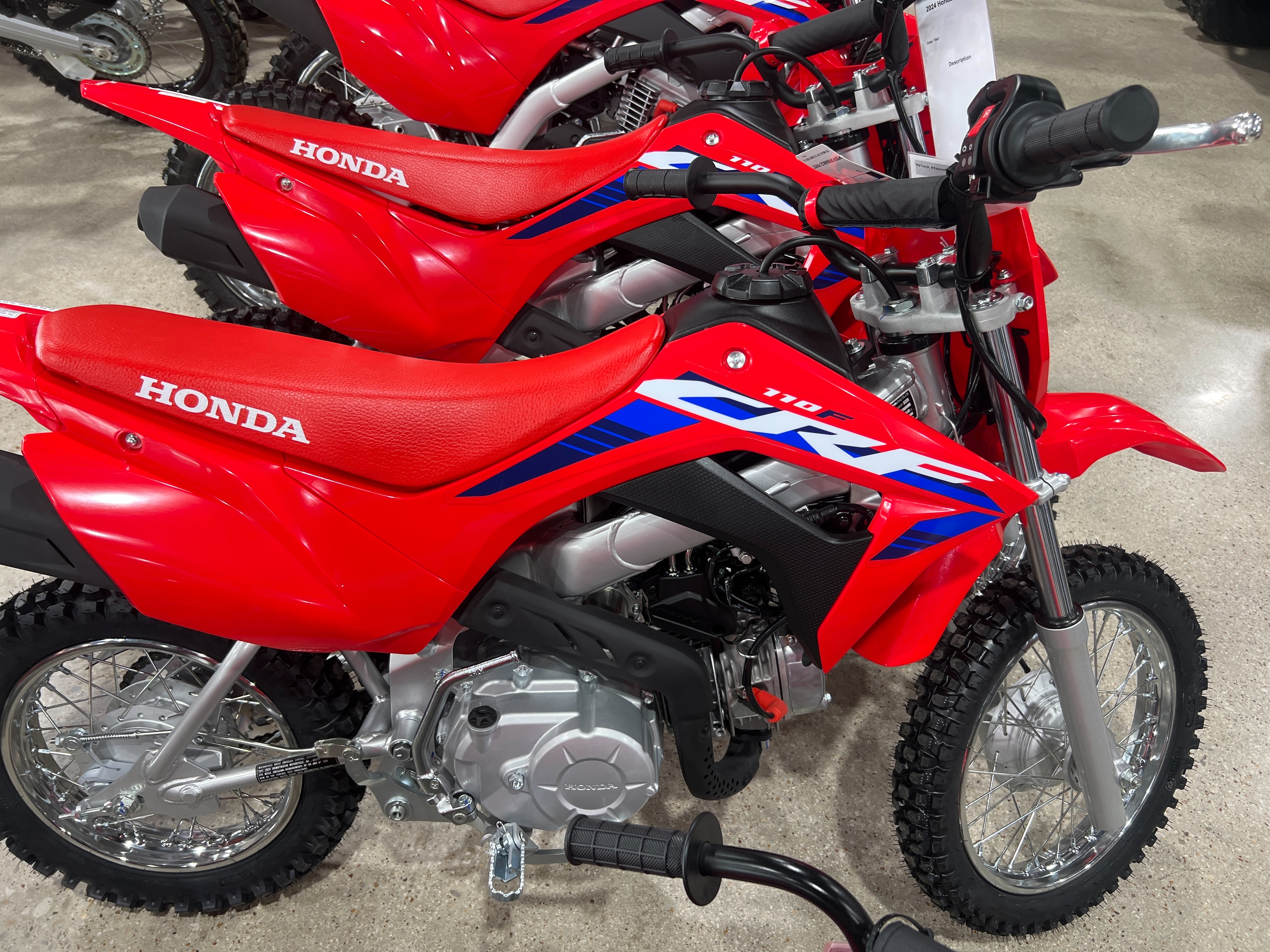 2024 Honda CRF110F at Wise Honda