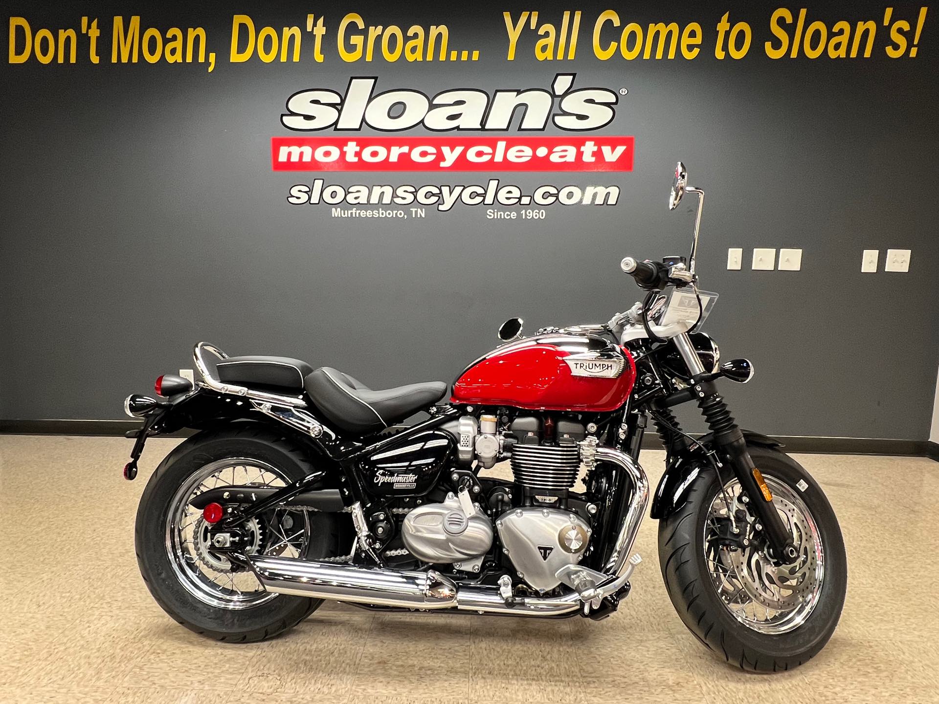 2023 Triumph Bonneville Speedmaster Chrome Edition at Sloans Motorcycle ATV, Murfreesboro, TN, 37129