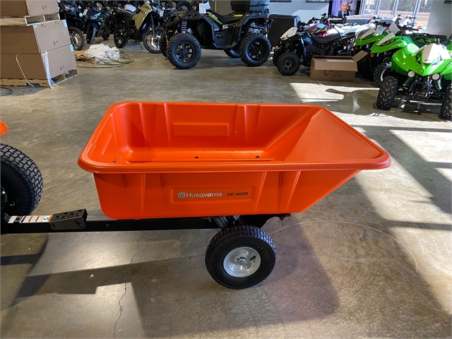 2022 Husqvarna Power Dump Carts 10 Cu Ft Poly Swivel at R/T Powersports