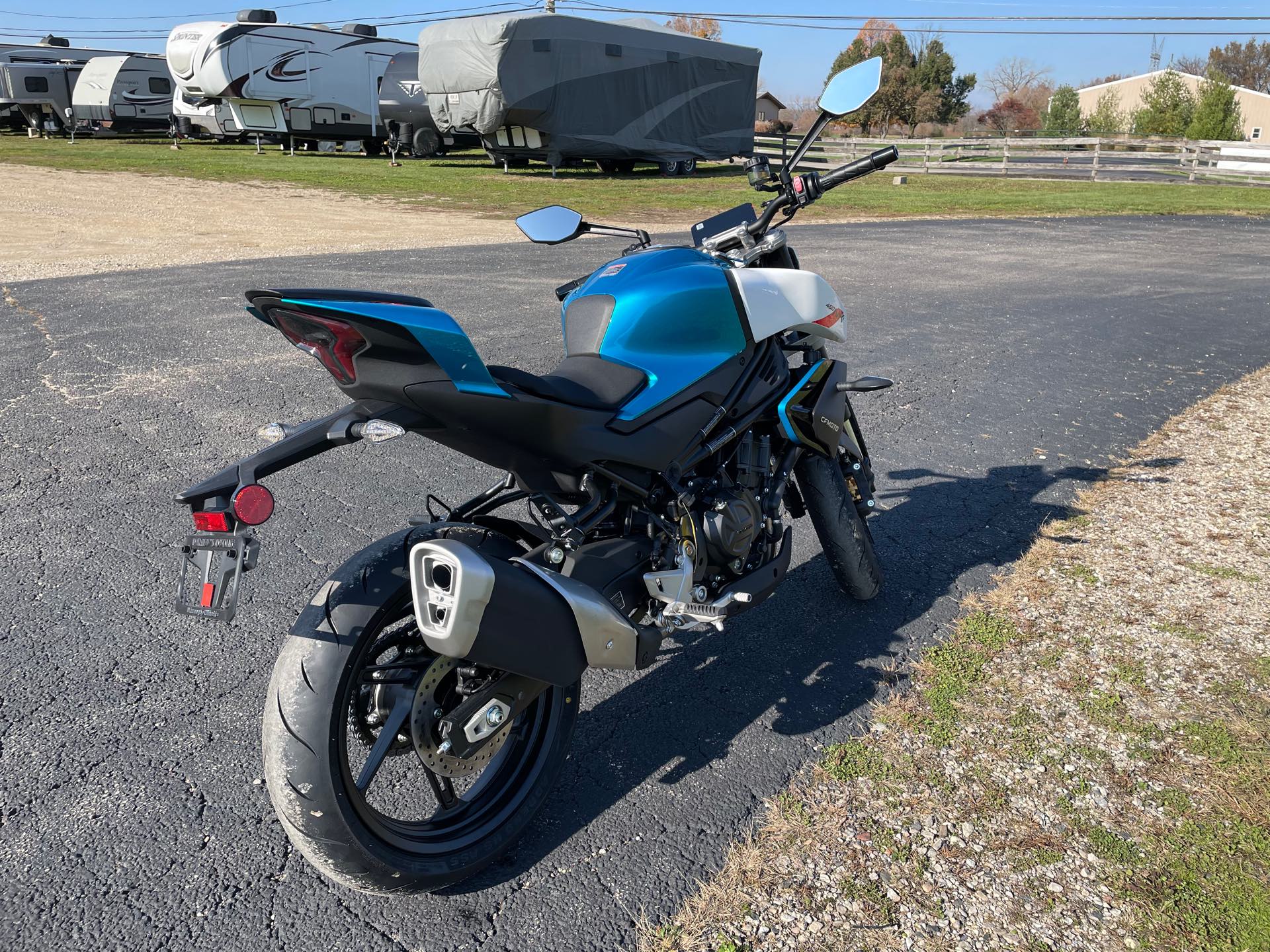 2024 CFMOTO NK 450 at Randy's Cycle