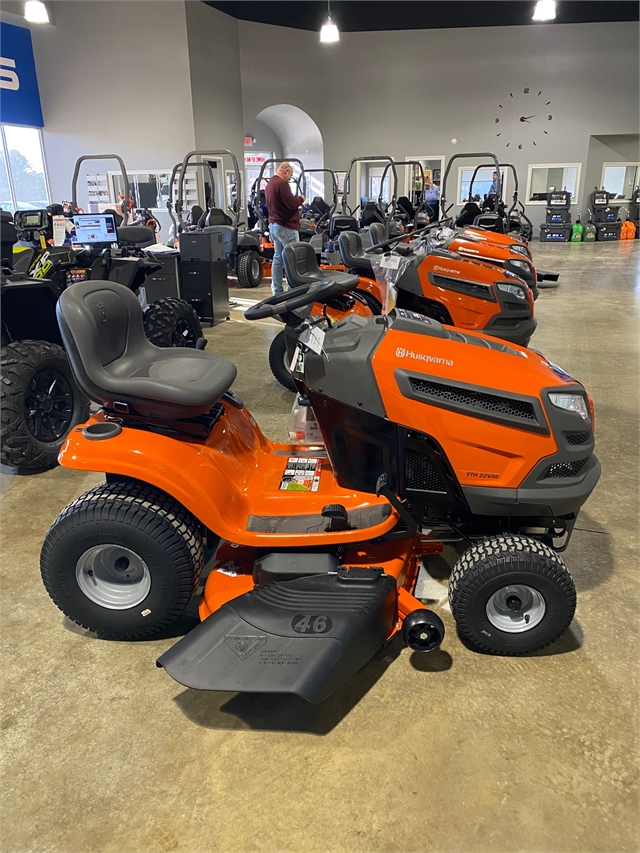 2022 Husqvarna Power Riding Lawn Mowers YTH22V46 at R/T Powersports