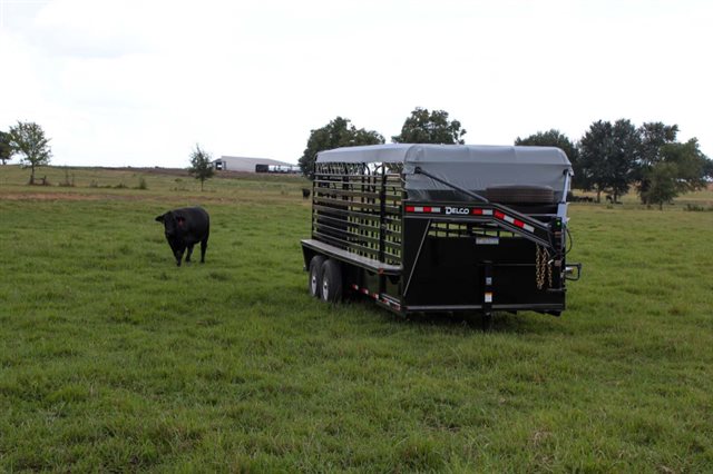 2021 DELCO Gooseneck Bar Top Bar Top Livestock Trailers at Bill's Outdoor Supply