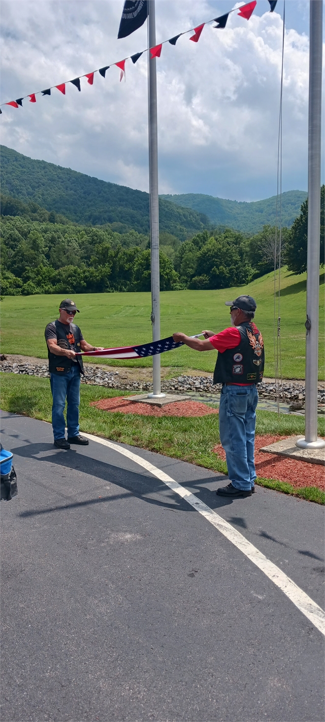 2023 July 02 Patriot Tour - Pass the Flag Photos at Smoky Mountain HOG