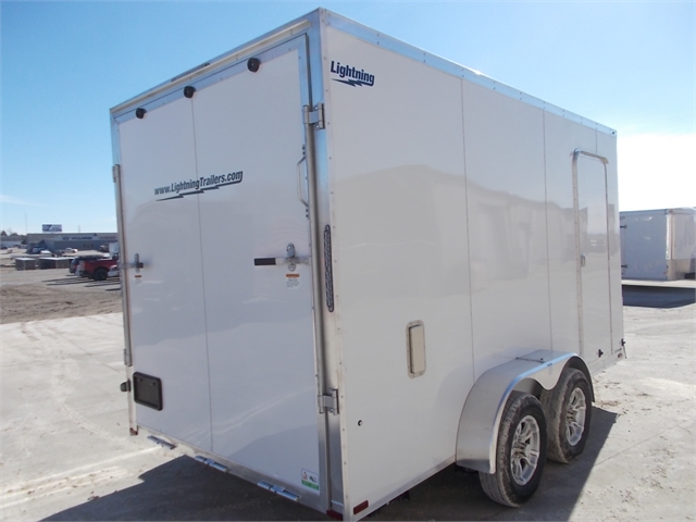 2023 Lightning Trailers 7' Wide Flat Top LTF714TA2 at Nishna Valley Cycle, Atlantic, IA 50022