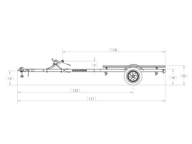 2022 Karavan Personal Watercraft Single Low Profile Steel at Paulson's Motorsports