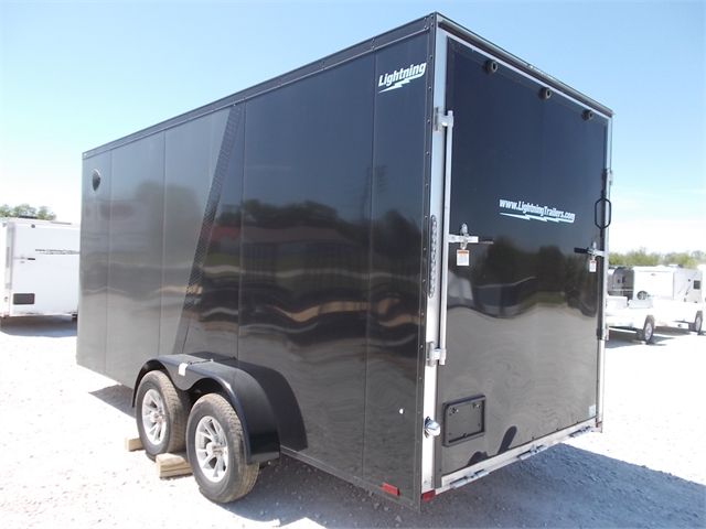 2022 Lightning Trailers 7' Wide Flat Top LTF716TA2 at Nishna Valley Cycle, Atlantic, IA 50022