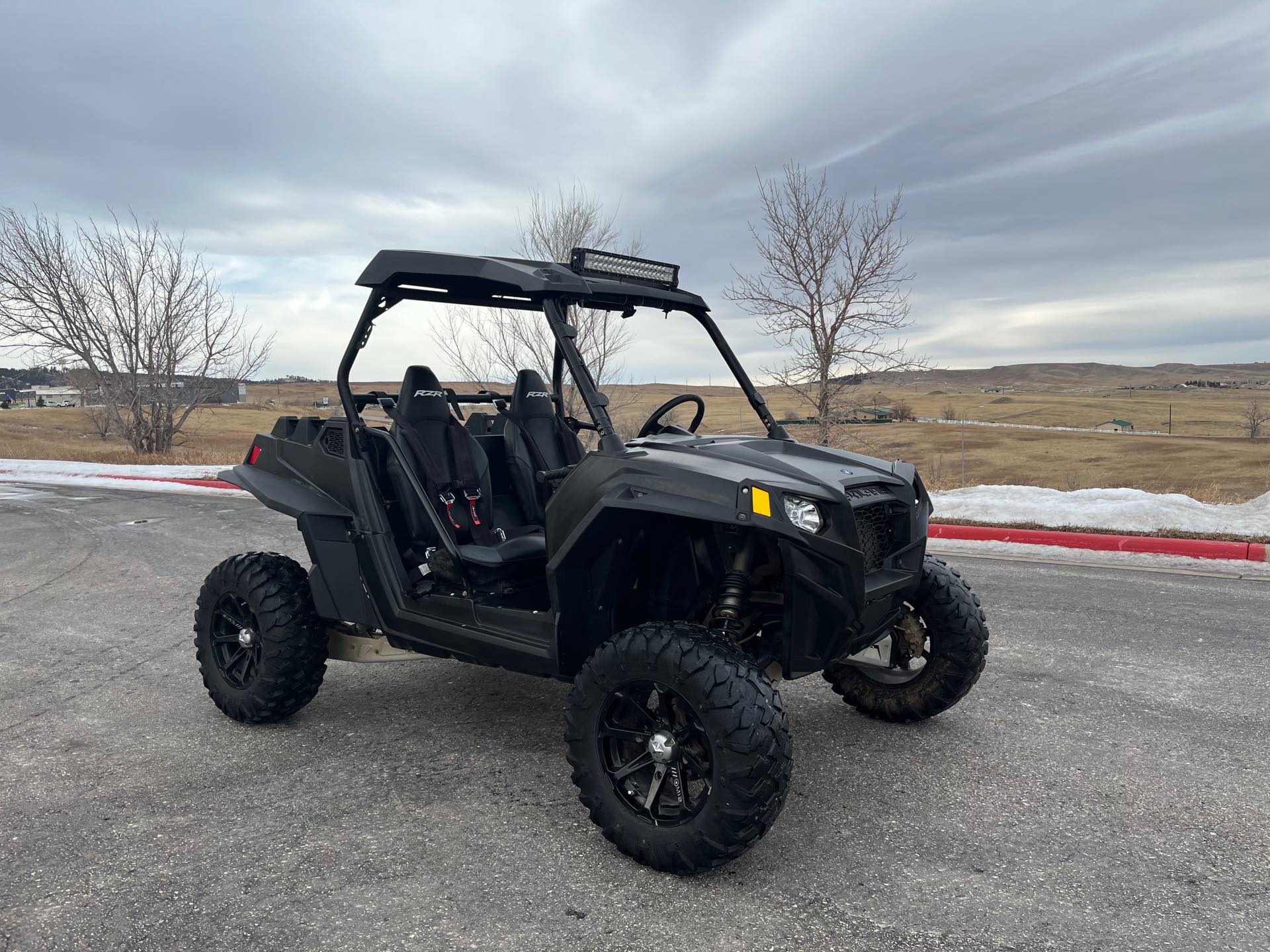 2013 Polaris RZR XP 900 EPS Stealth Black / Evasive Green LE at Mount Rushmore Motorsports