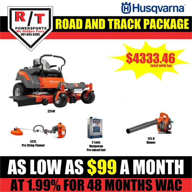 2023 Husqvarna Package Z254F Mower, 522L String Trimmer, and 125B Blower at R/T Powersports