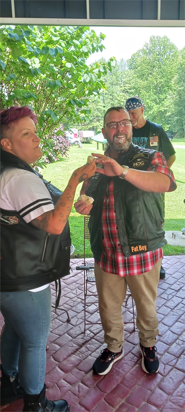 2023 July 21  UK HOG Couple Wedding Ride Photos at Smoky Mountain HOG