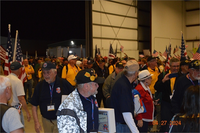 2024 April 27 Blue Ridge Honor Flight Returns Photos at Smoky Mountain HOG