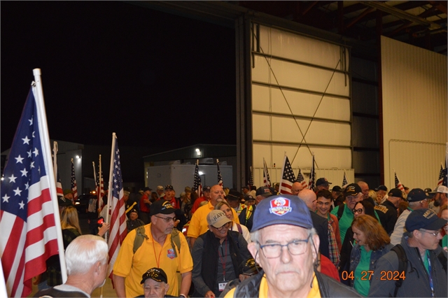 2024 April 27 Blue Ridge Honor Flight Returns Photos at Smoky Mountain HOG