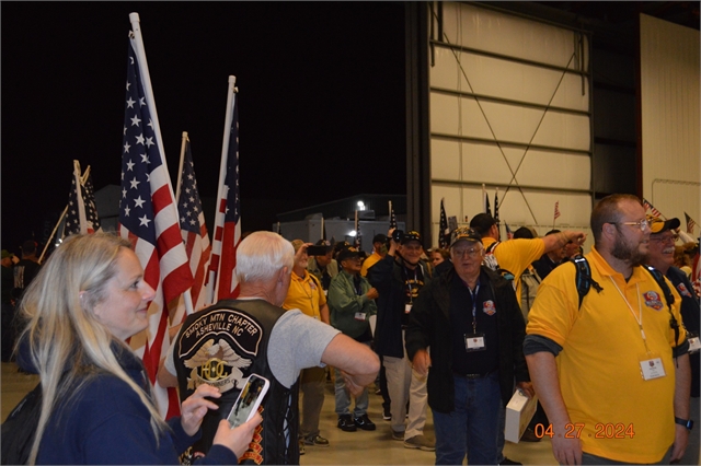 2024 April 27 Blue Ridge Honor Flight Returns Photos at Smoky Mountain HOG