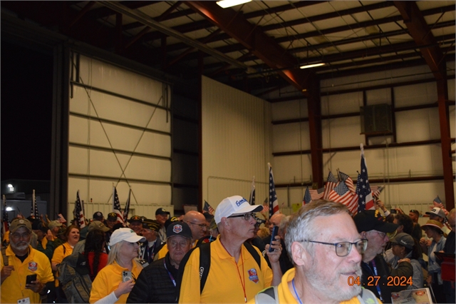 2024 April 27 Blue Ridge Honor Flight Returns Photos at Smoky Mountain HOG