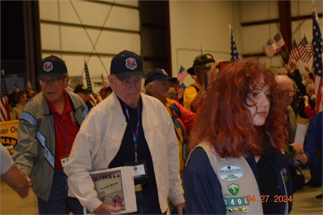 2024 April 27 Blue Ridge Honor Flight Returns Photos at Smoky Mountain HOG