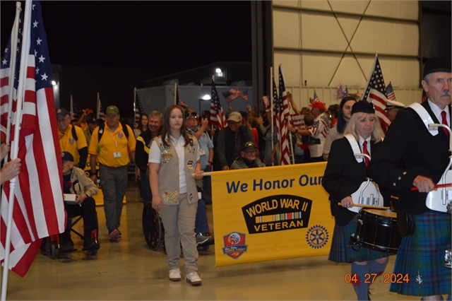 2024 April 27 Blue Ridge Honor Flight Returns Photos at Smoky Mountain HOG