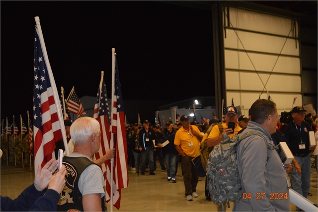 2024 April 27 Blue Ridge Honor Flight Returns Photos at Smoky Mountain HOG