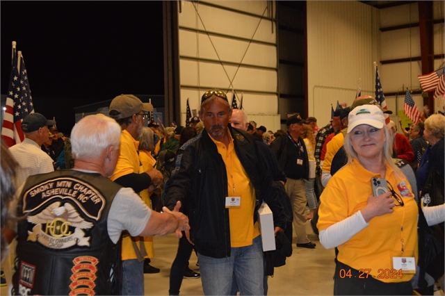 2024 April 27 Blue Ridge Honor Flight Returns Photos at Smoky Mountain HOG