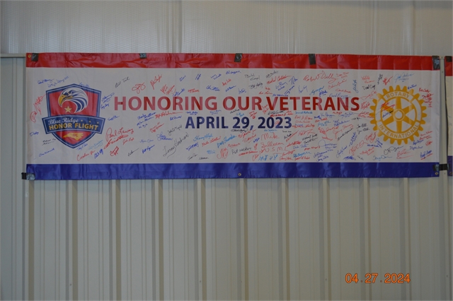 2024 April 27 Blue Ridge Honor Flight Returns Photos at Smoky Mountain HOG