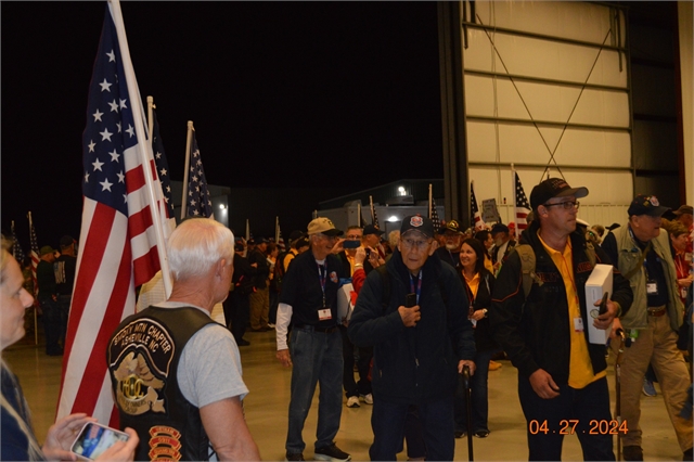 2024 April 27 Blue Ridge Honor Flight Returns Photos at Smoky Mountain HOG