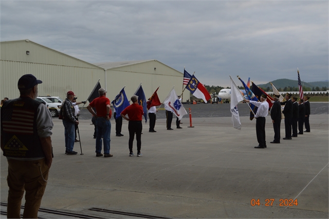 2024 April 27 Blue Ridge Honor Flight Returns Photos at Smoky Mountain HOG