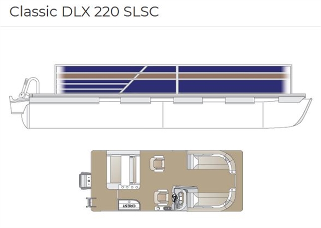 2022 Crest Classic DLX 220 SLSC at Fort Fremont Marine