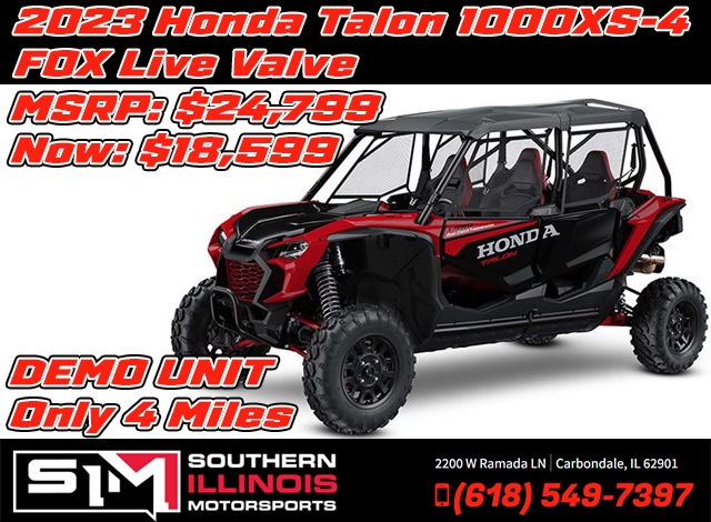 2023 Honda Talon 1000XS-4 FOX Live Valve at Southern Illinois Motorsports