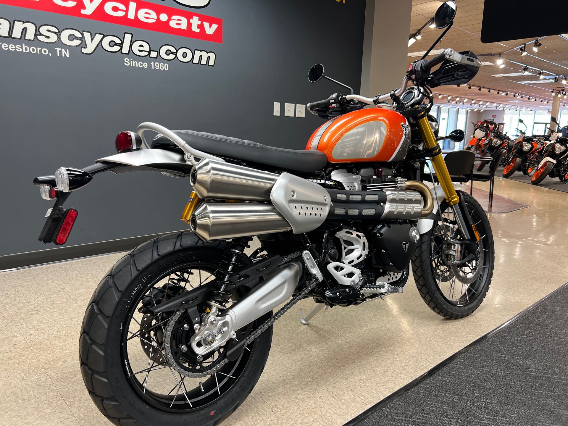 2022 Triumph Scrambler 1200 XE Gold Line at Sloans Motorcycle ATV, Murfreesboro, TN, 37129