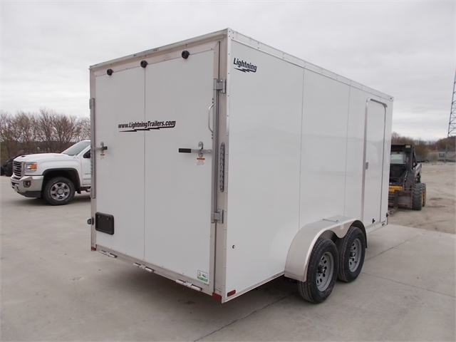 2022 Lightning Trailers 7' Wide Flat Top LTF714TA2 at Nishna Valley Cycle, Atlantic, IA 50022