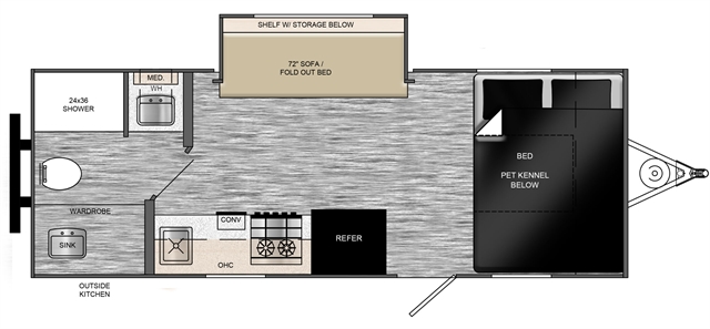 2024 Travel Lite Falcon 21RB at Prosser's Premium RV Outlet