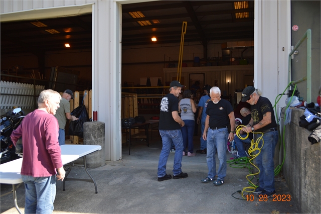 2023 Oct 28 Toy Run Bike Build Photos at Smoky Mountain HOG