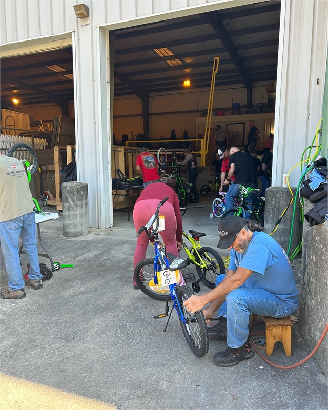 2023 Oct 28 Toy Run Bike Build Photos at Smoky Mountain HOG