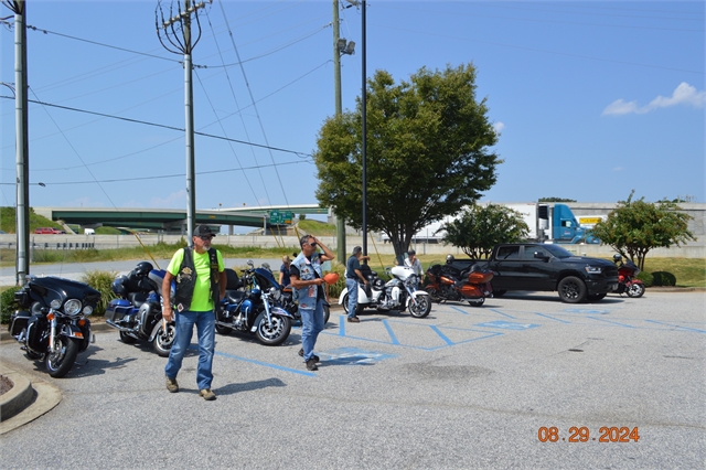 2024 Aug 29 Nation of Patriots, Pass the Flag Tour from H-D Asheville to H-D Greenville, SC Photos at Smoky Mountain HOG