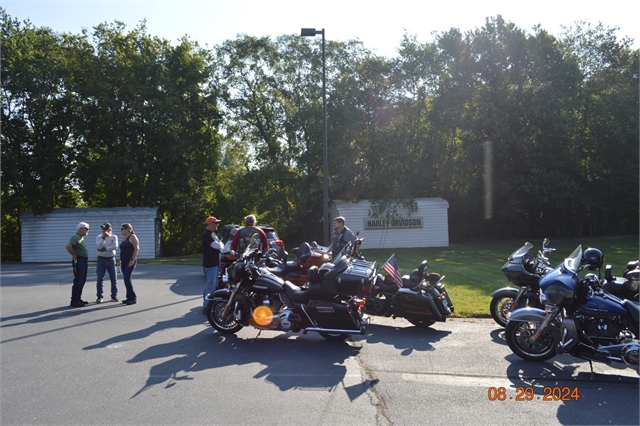 2024 Aug 29 Nation of Patriots, Pass the Flag Tour from H-D Asheville to H-D Greenville, SC Photos at Smoky Mountain HOG