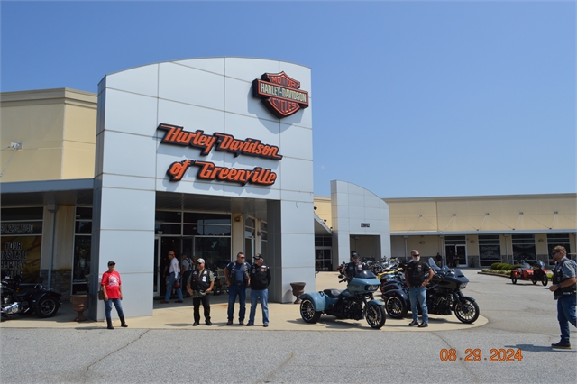 2024 Aug 29 Nation of Patriots, Pass the Flag Tour from H-D Asheville to H-D Greenville, SC Photos at Smoky Mountain HOG