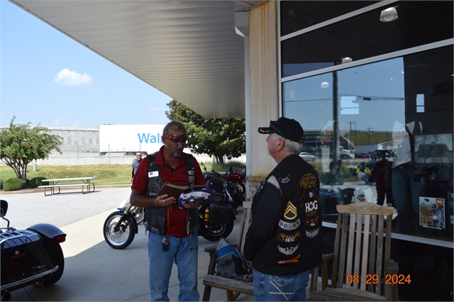 2024 Aug 29 Nation of Patriots, Pass the Flag Tour from H-D Asheville to H-D Greenville, SC Photos at Smoky Mountain HOG