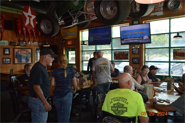 2024 Aug 29 Nation of Patriots, Pass the Flag Tour from H-D Asheville to H-D Greenville, SC Photos at Smoky Mountain HOG