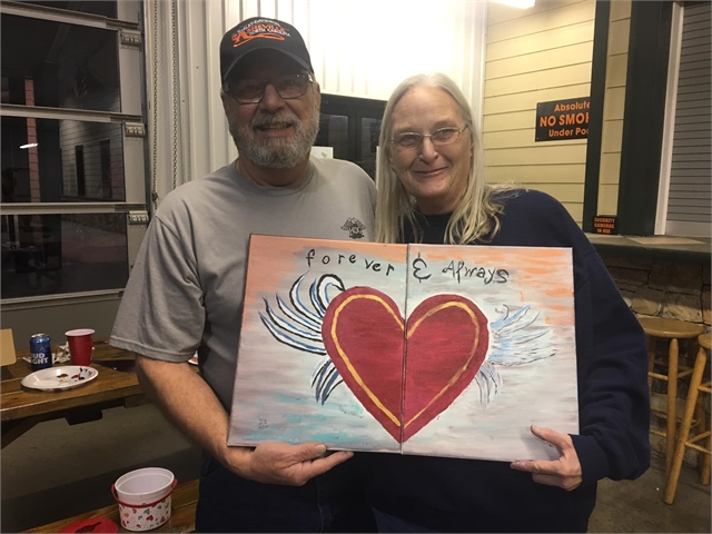 2024 Feb 12  Couples Paint Night Photos at Smoky Mountain HOG