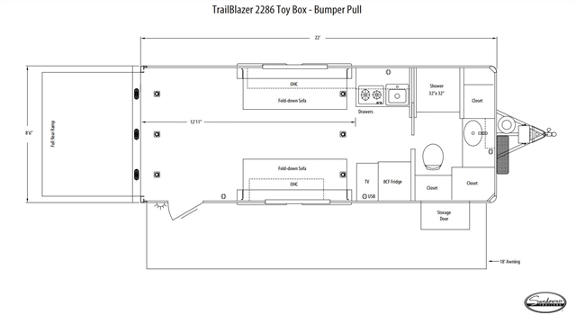 2023 Sundowner Trailers Toy Box TrailBlazer Toy Box at Nishna Valley Cycle, Atlantic, IA 50022