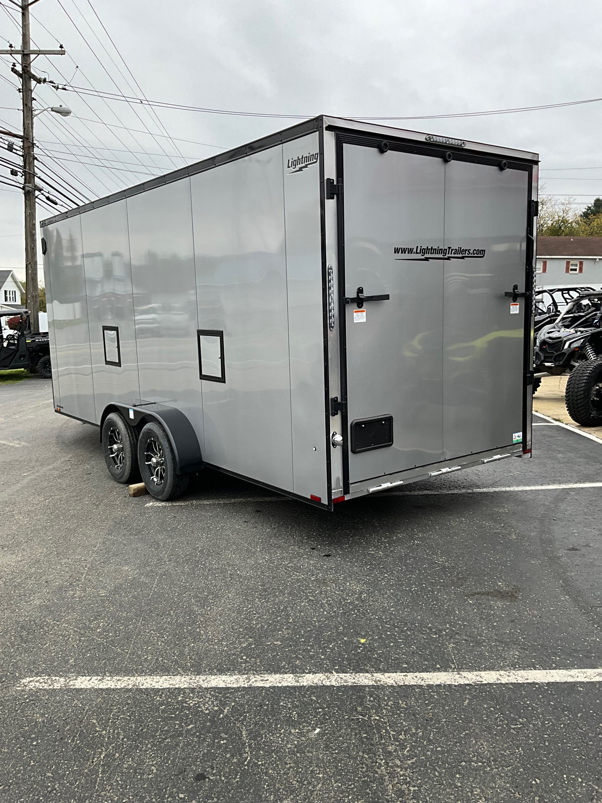 2024 LIGHTNING 7 x 18 Enclosed Trailer at Leisure Time Powersports of Corry