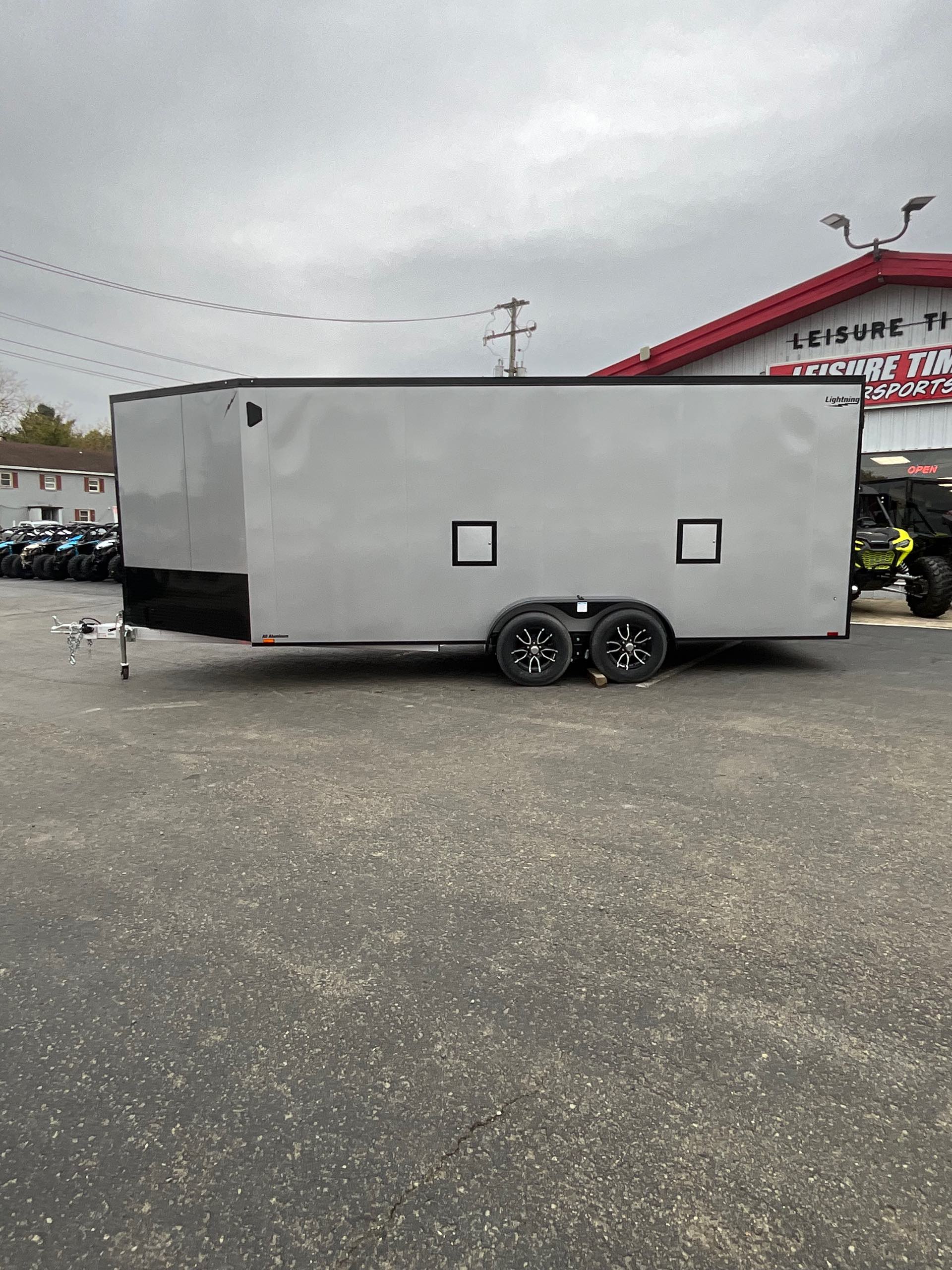 2024 LIGHTNING 7 x 18 Enclosed Trailer at Leisure Time Powersports of Corry